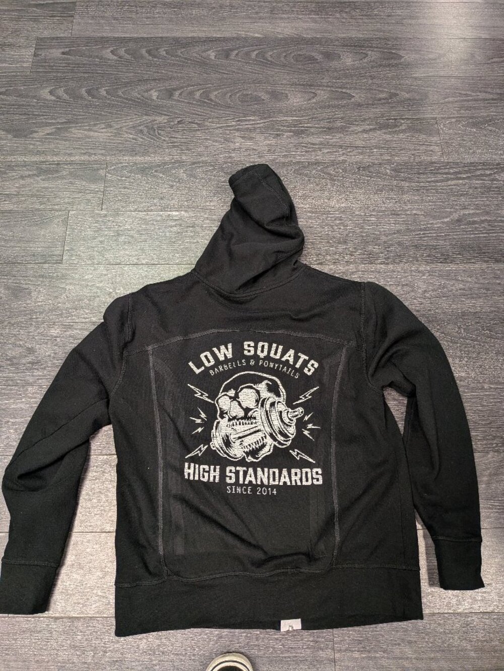 Barbells And Ponytails "Heavy Metal" Zip Up Hoodie SZ M NEW